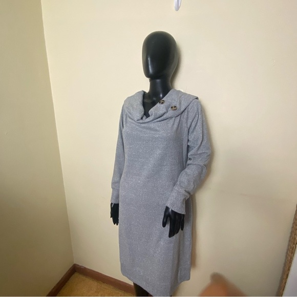 NWOT Derek Heart  Off - Shoulder Gray Sweater Dress  Sz 1X - Picture 10 of 16